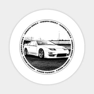 NISSAN 300ZX Black 'N White 4 Magnet